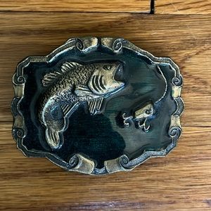 Vintage bass /fish belt buckle